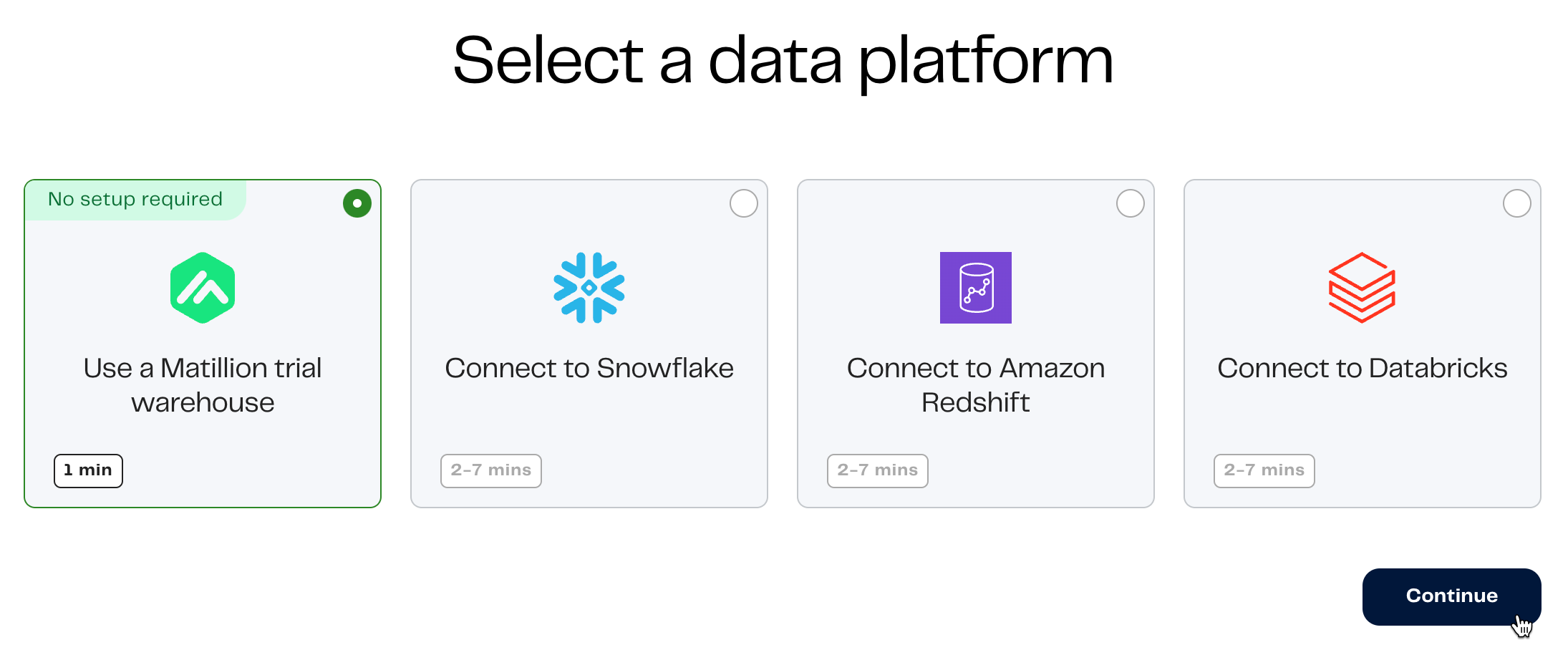 Choose data platform