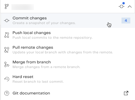Committing local changes