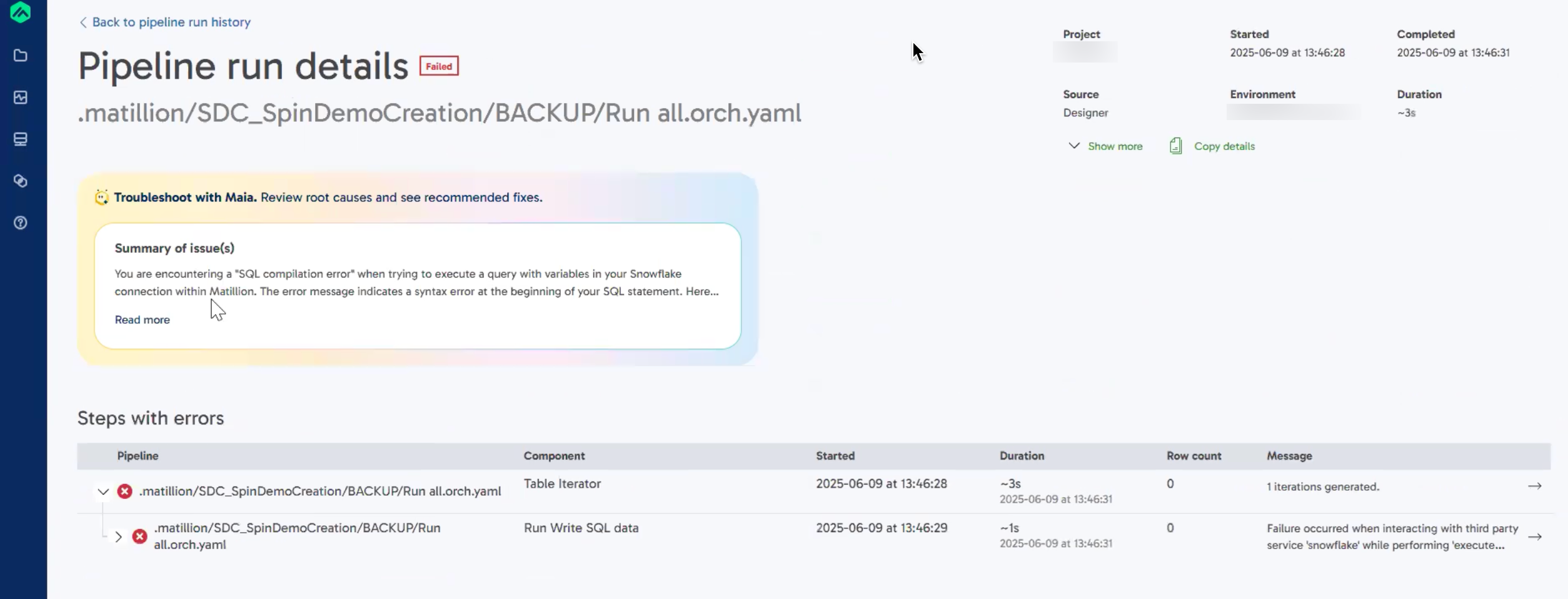 Troubleshoot with Maia